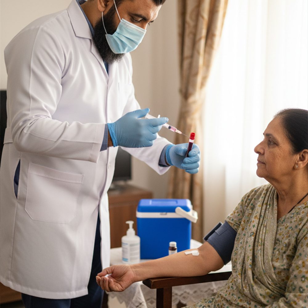 Top doctors and certified nurses and vetted attendants at home in karachi, Pakistan by Pakistan's most trusted home health organization awarded by Global Health and Pharma 2025